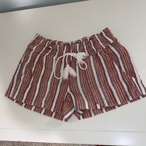 roxy striped shorts
